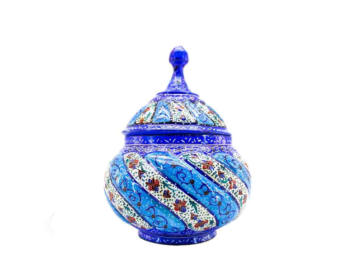 تصویر 3 از قندان مسی میناکاری مناسب پذیرایی لوکس و سنتی